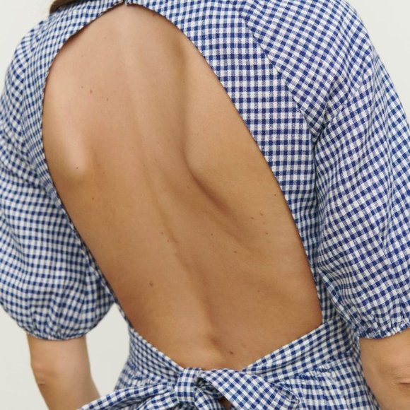 Reformation Irwin open-back linen mini dress - Picture 5 of 5